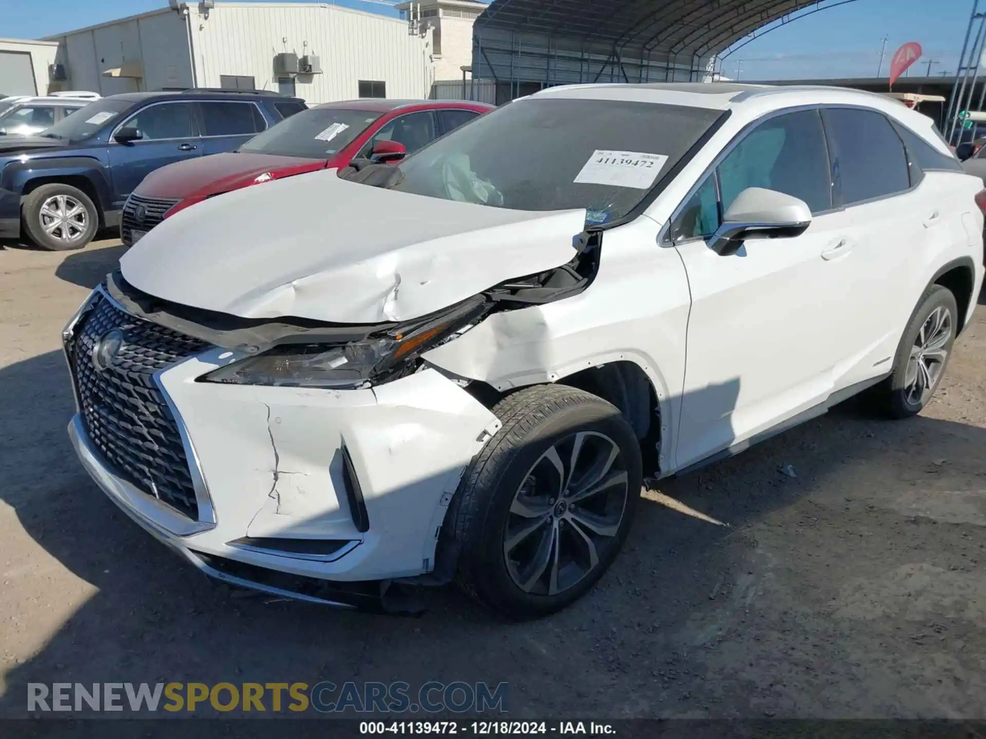 2 Photograph of a damaged car 2T2HGMDAXMC062425 LEXUS RX 450H 2021