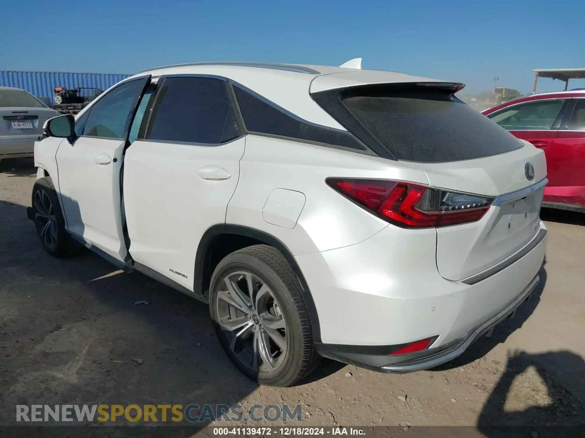 3 Photograph of a damaged car 2T2HGMDAXMC062425 LEXUS RX 450H 2021