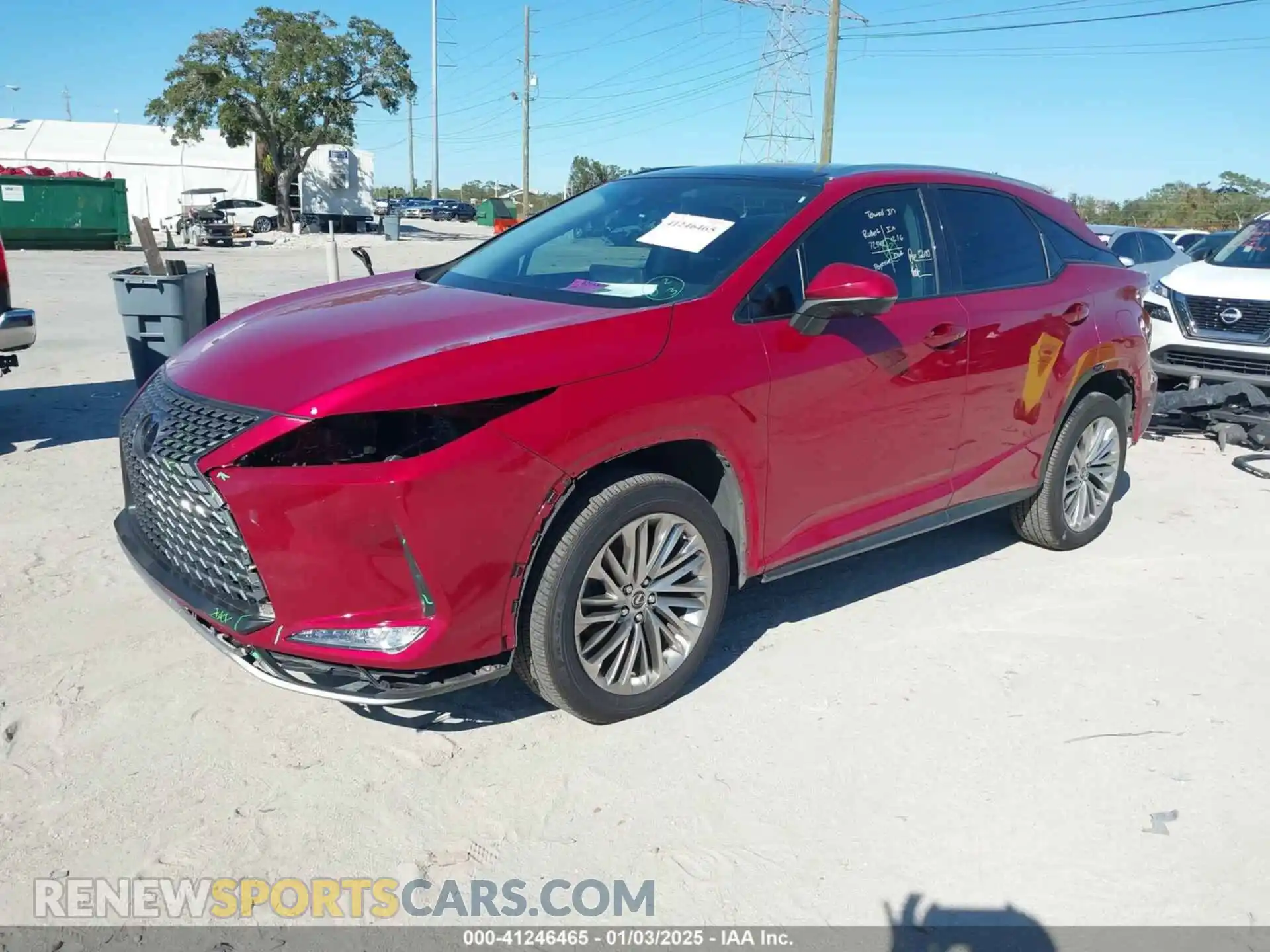 2 Photograph of a damaged car 2T2JGMDA1MC065053 LEXUS RX 450H 2021