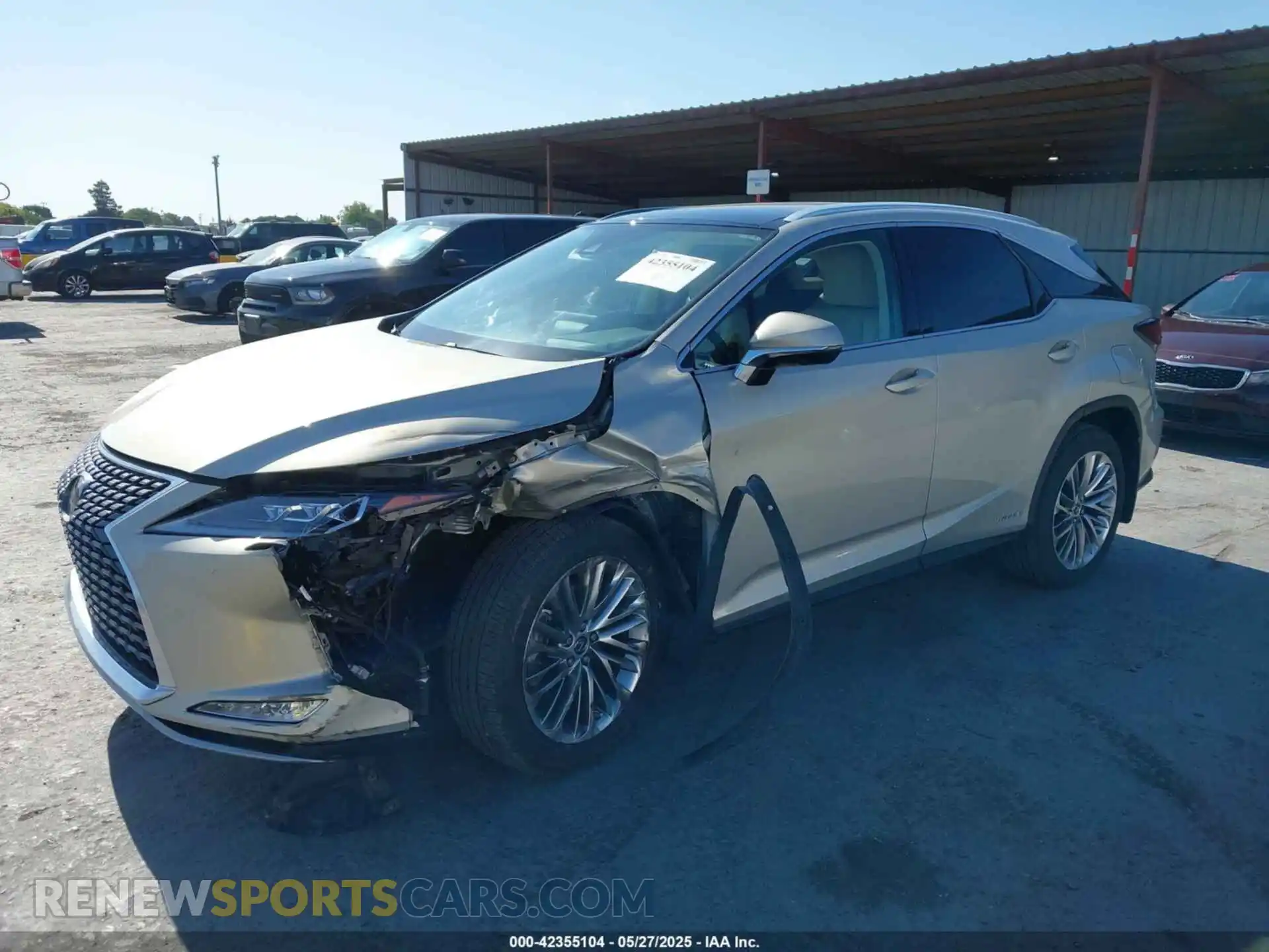 2 Photograph of a damaged car 2T2JGMDA7MC061458 LEXUS RX 450H 2021