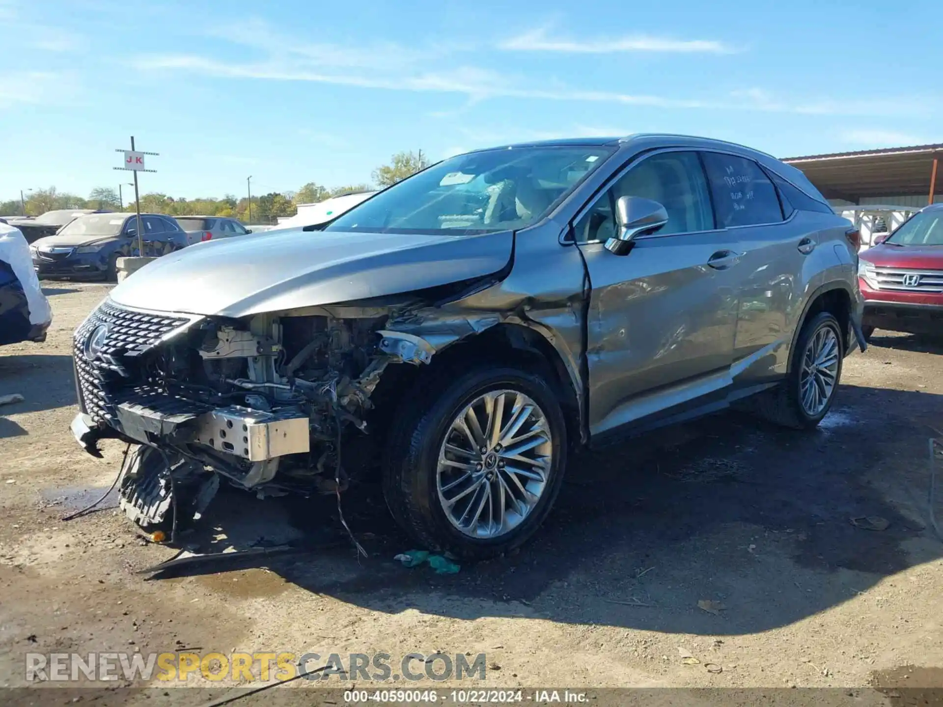 2 Photograph of a damaged car 2T2JGMDAXMC066394 LEXUS RX 450H 2021
