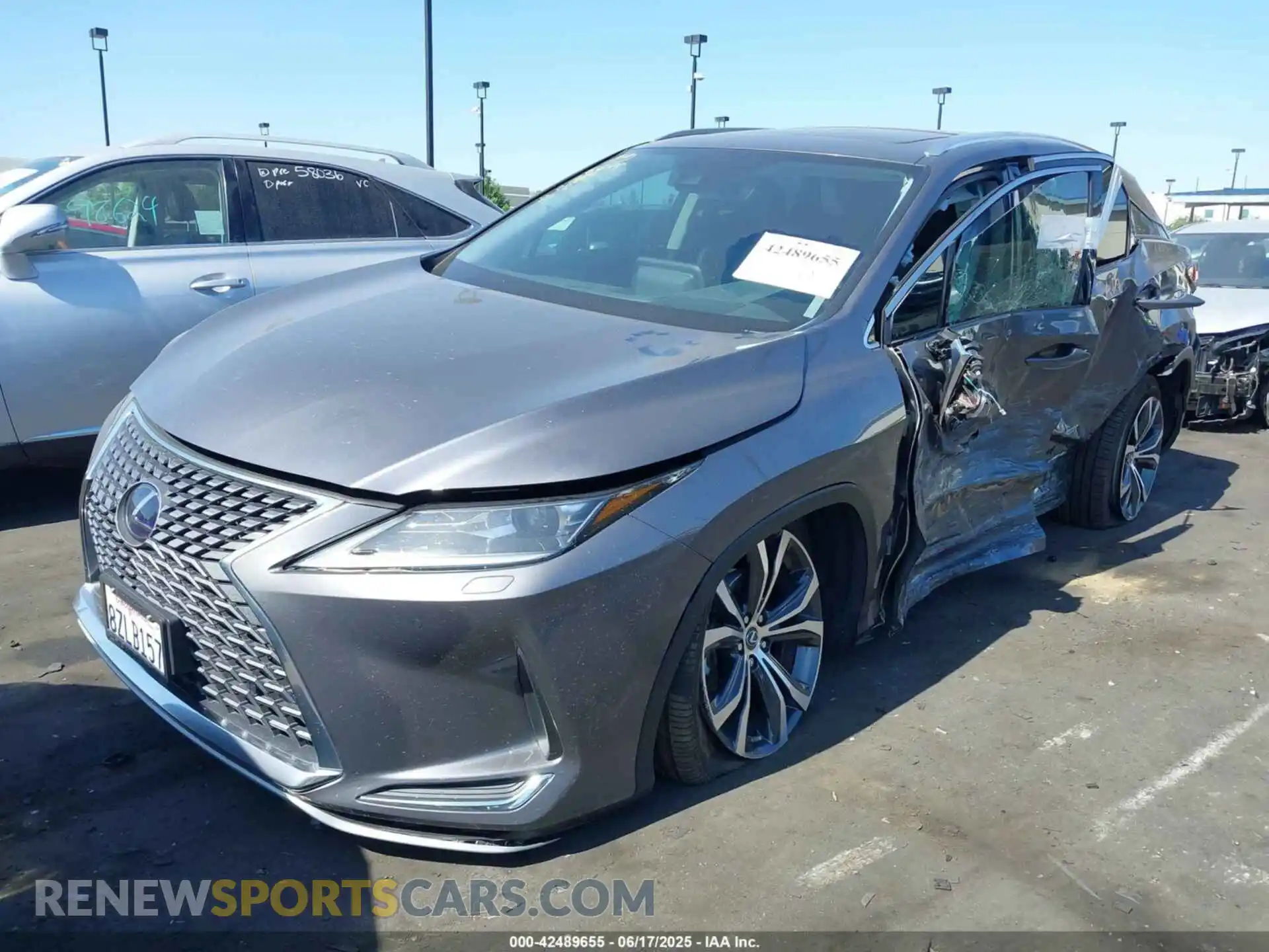 2 Photograph of a damaged car 2T2HGMDA4NC077617 LEXUS RX 450H 2022