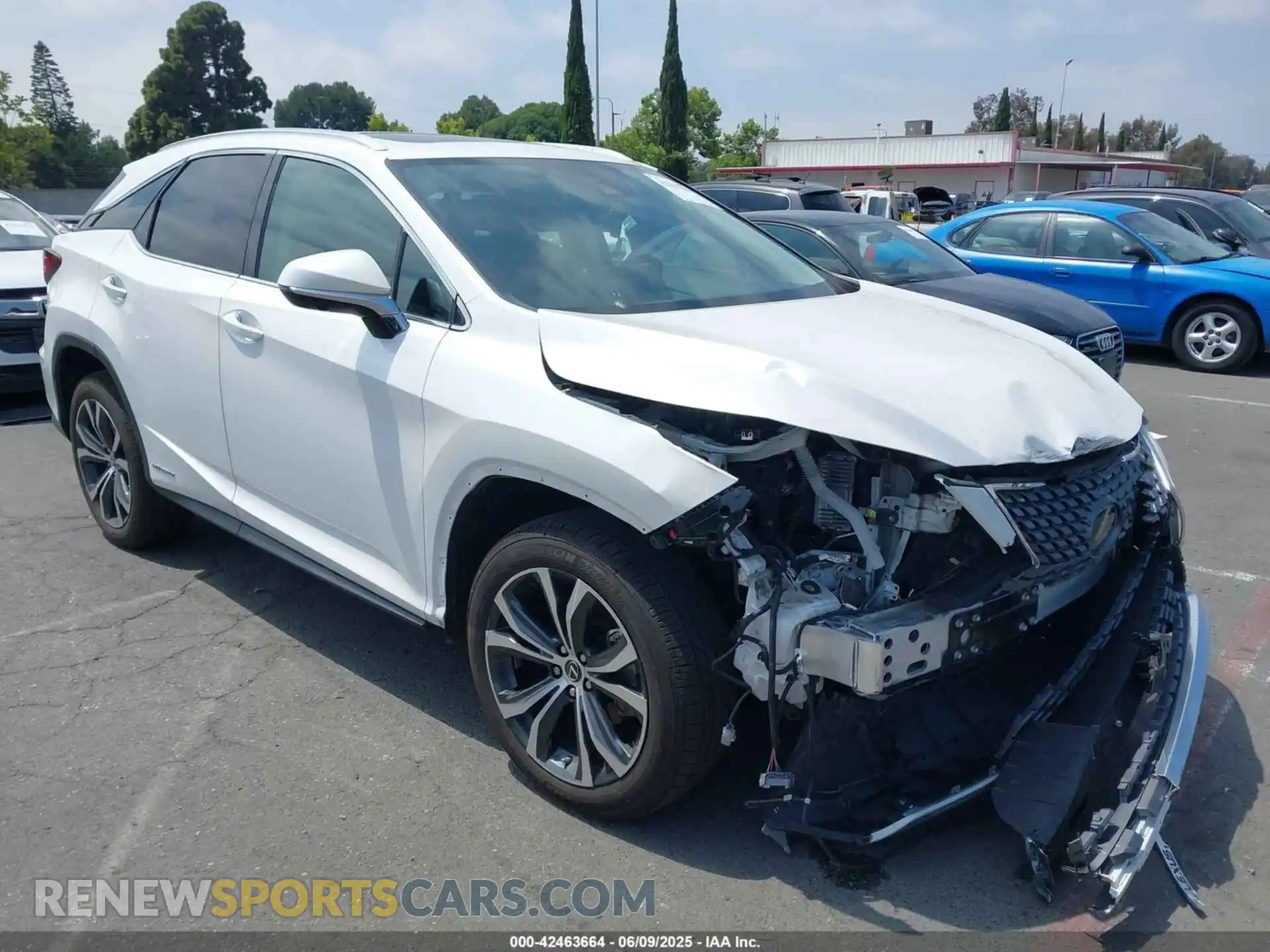 1 fotografías del automóvil dañado 2T2HGMDA7NC074100 LEXUS RX 450H 2022