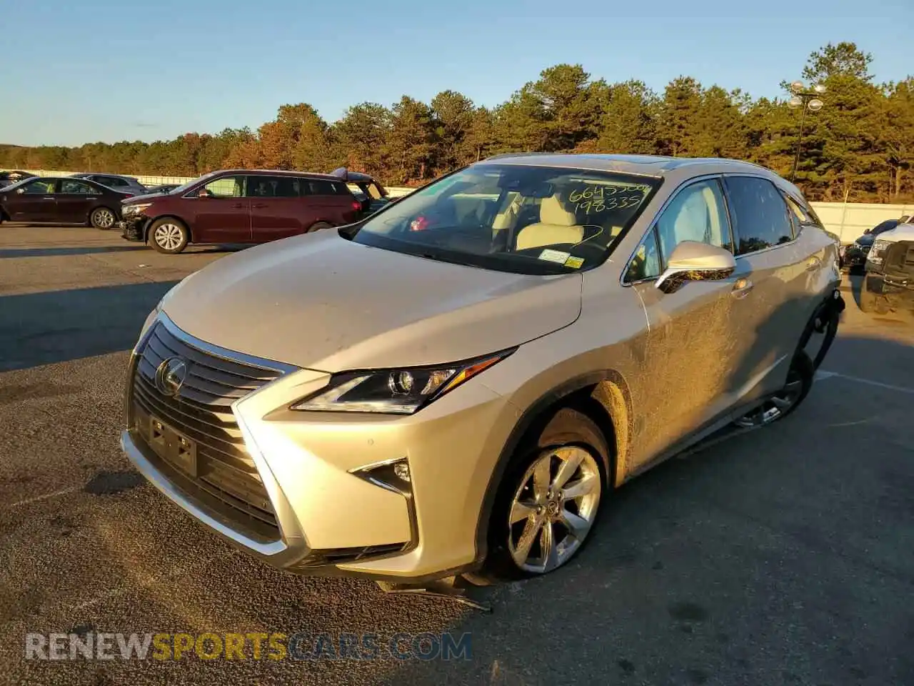 2 Photograph of a damaged car 2T2BZMCA0KC198335 LEXUS RX350 2019