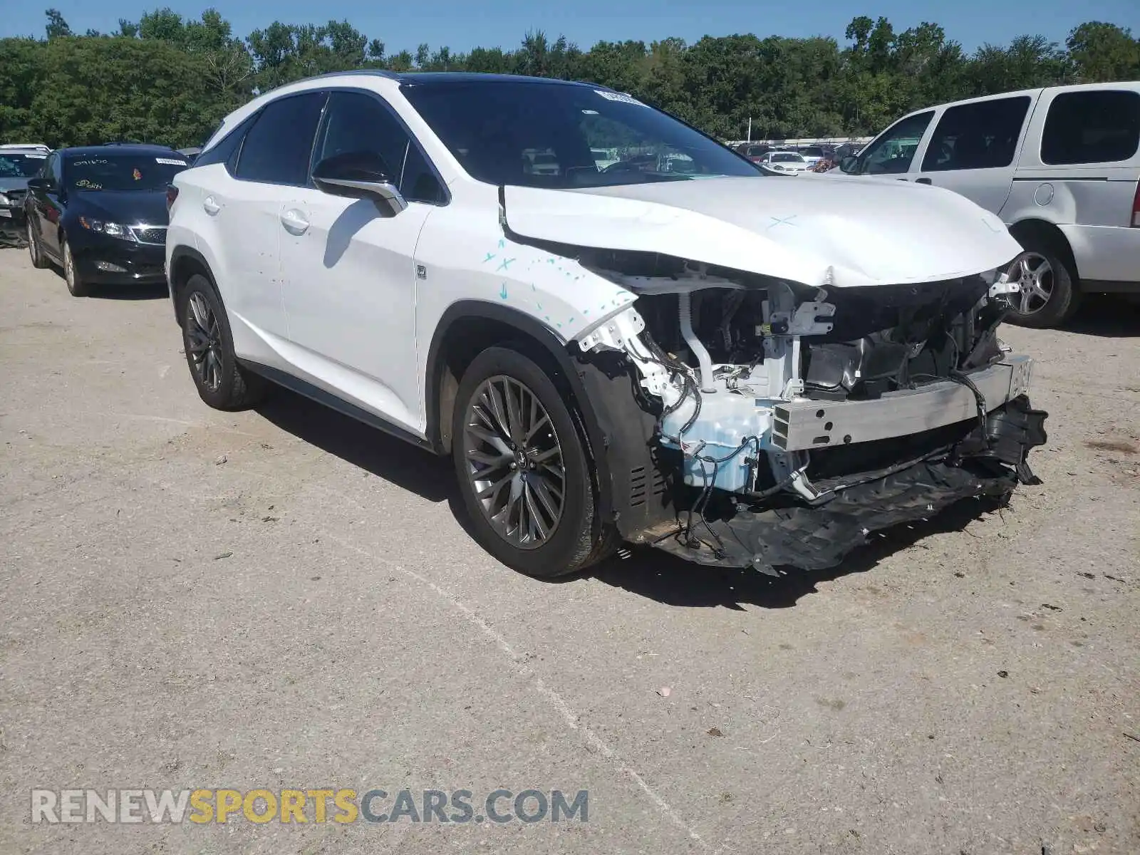 1 Photograph of a damaged car 2T2BZMCA0KC203601 LEXUS RX350 2019