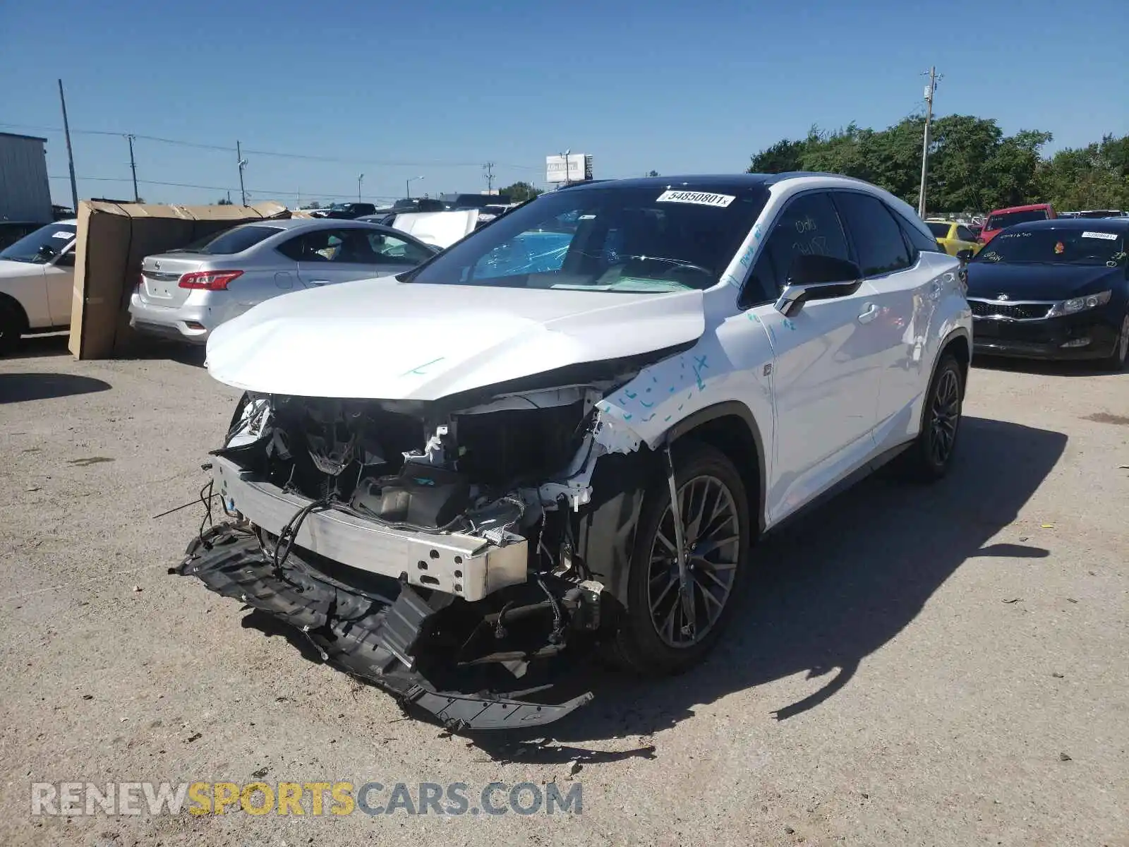 2 Photograph of a damaged car 2T2BZMCA0KC203601 LEXUS RX350 2019