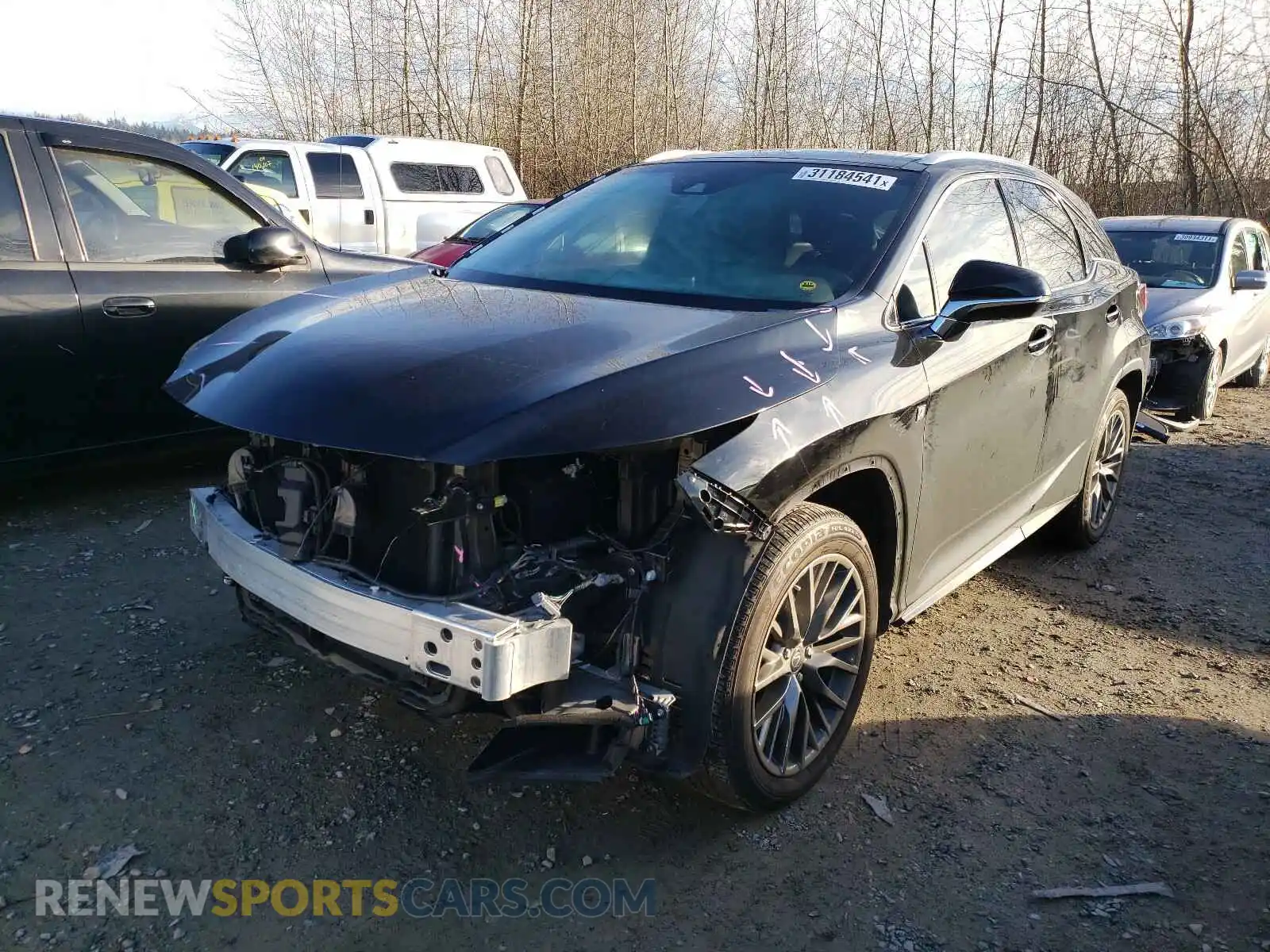 2 Photograph of a damaged car 2T2BZMCA3KC173963 LEXUS RX350 2019