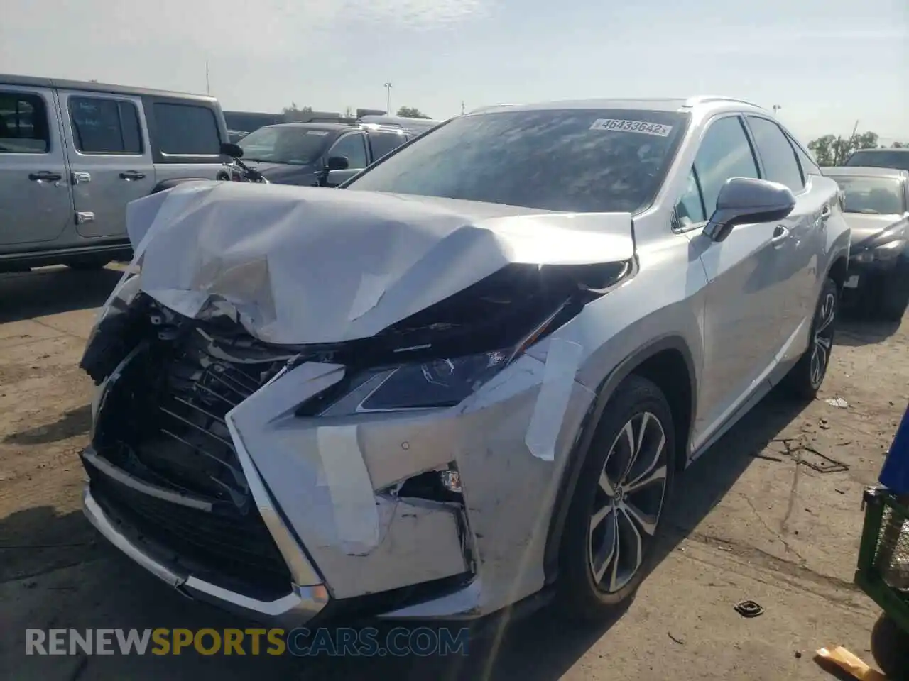 2 Photograph of a damaged car 2T2BZMCA6KC188456 LEXUS RX350 2019