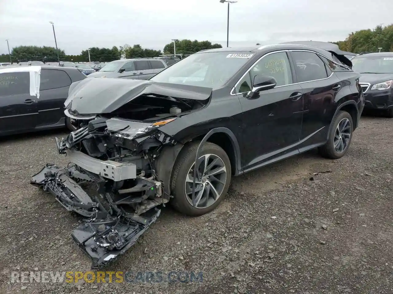 2 Photograph of a damaged car 2T2BZMCA8KC202423 LEXUS RX350 2019