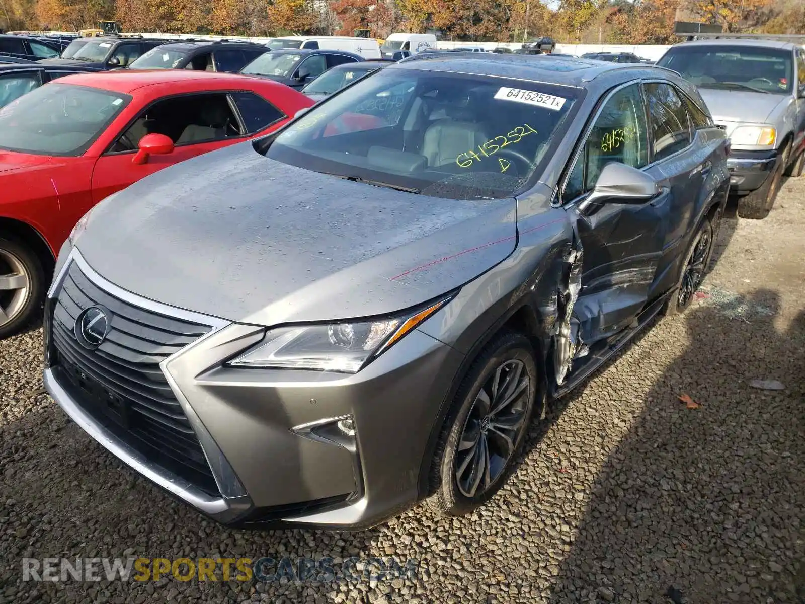 2 fotografías del automóvil dañado 2T2BZMCAXKC185334 LEXUS RX350 2019
