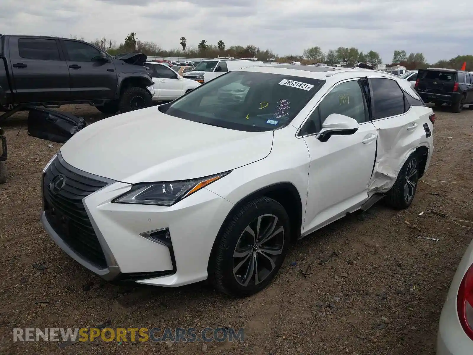 2 Photograph of a damaged car 2T2ZZMCA3KC125300 LEXUS RX350 2019