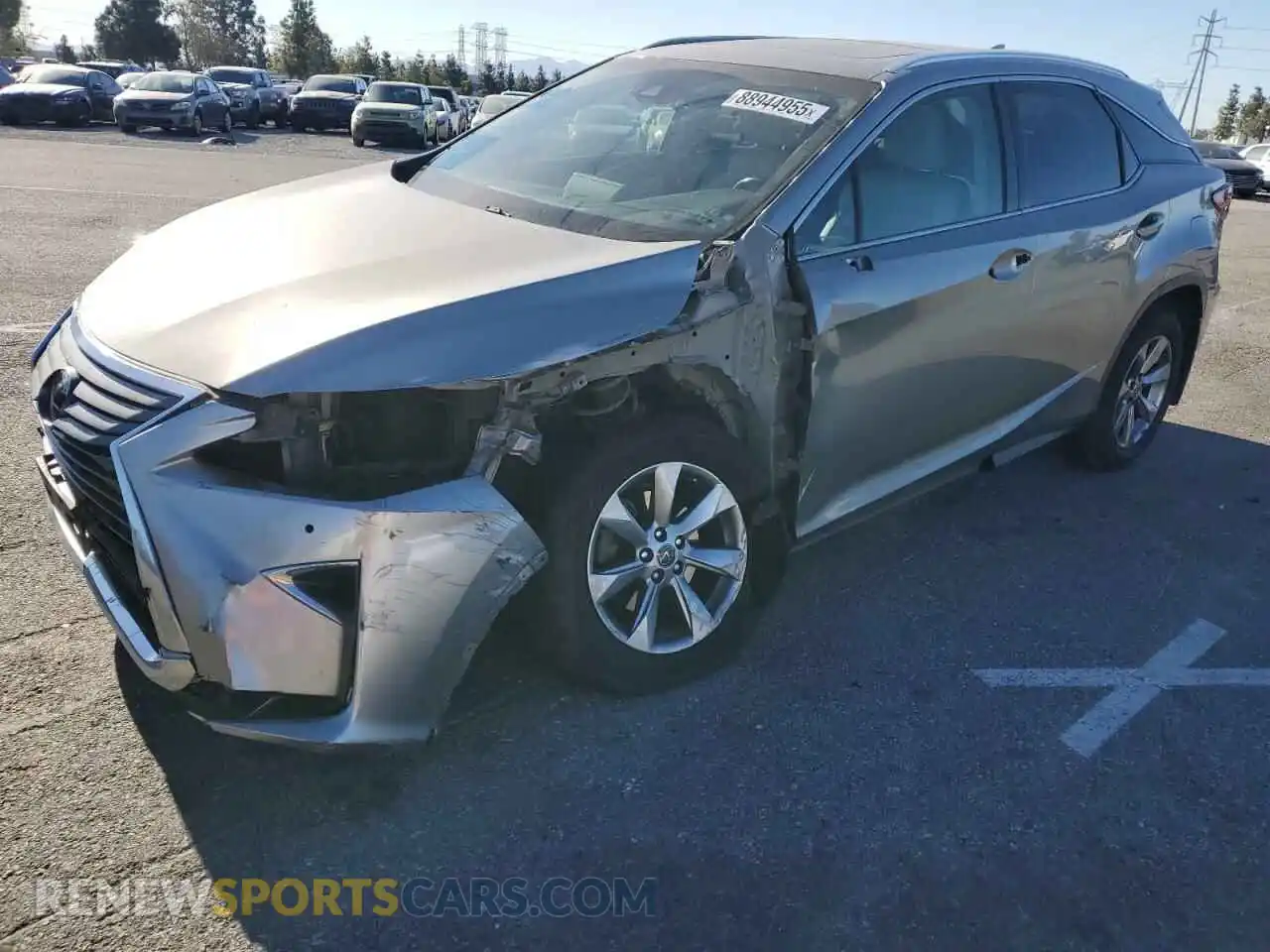1 Photograph of a damaged car 2T2ZZMCA5KC148271 LEXUS RX350 2019