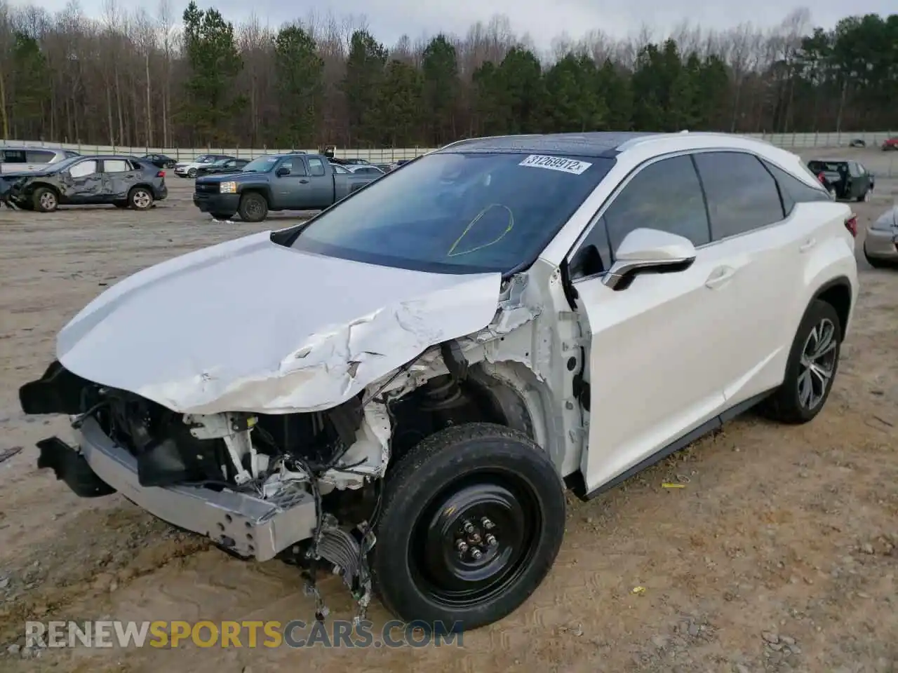 2 Photograph of a damaged car 2T2ZZMCA7KC136607 LEXUS RX350 2019