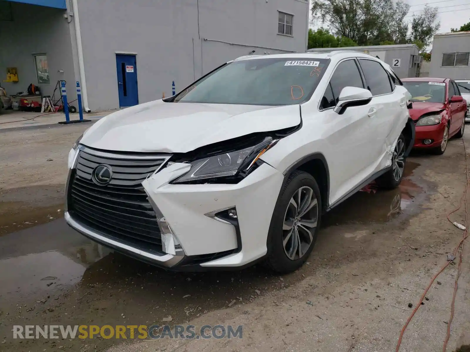 2 Photograph of a damaged car 2T2ZZMCA9KC150282 LEXUS RX350 2019