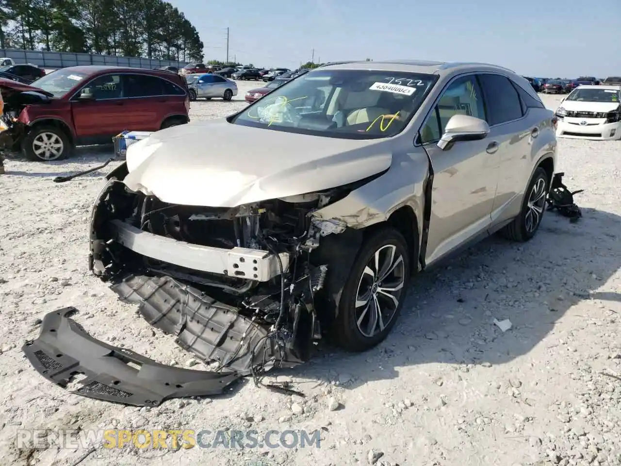 2 Photograph of a damaged car 2T2ZZMCAXKC147522 LEXUS RX350 2019