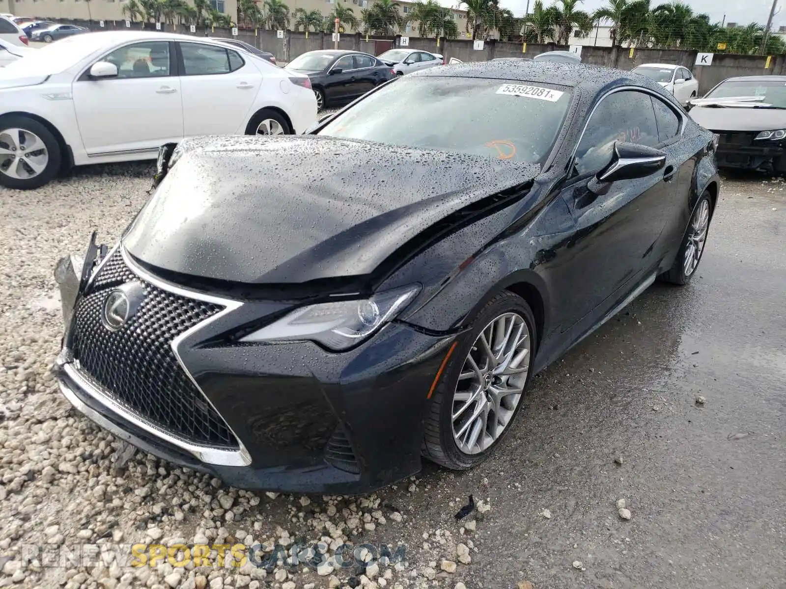 2 fotografías del automóvil dañado JTHHZ5BC7K5021008 LEXUS RX350 2019