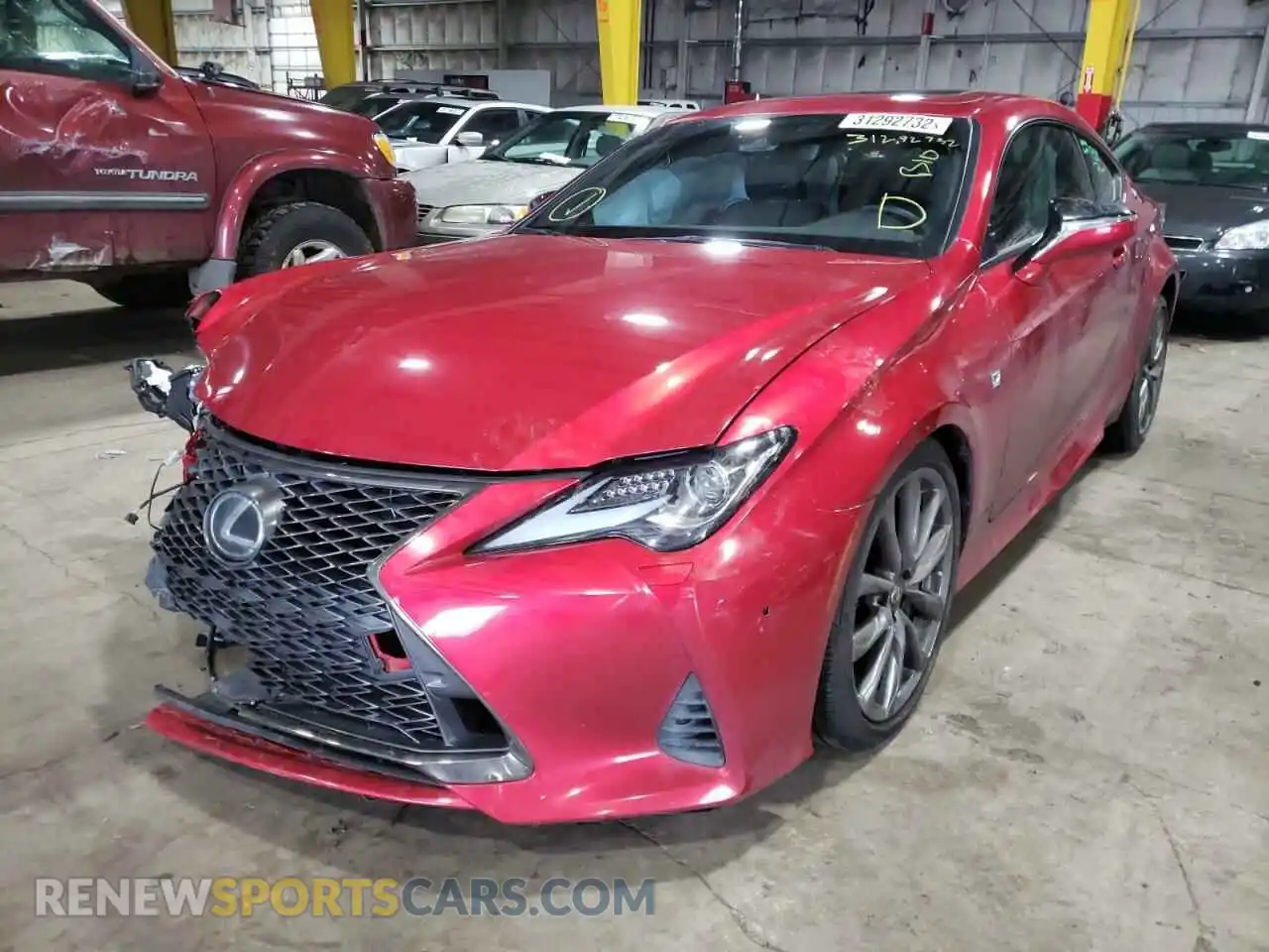 2 Photograph of a damaged car JTHSZ5BCXK5009795 LEXUS RX350 2019