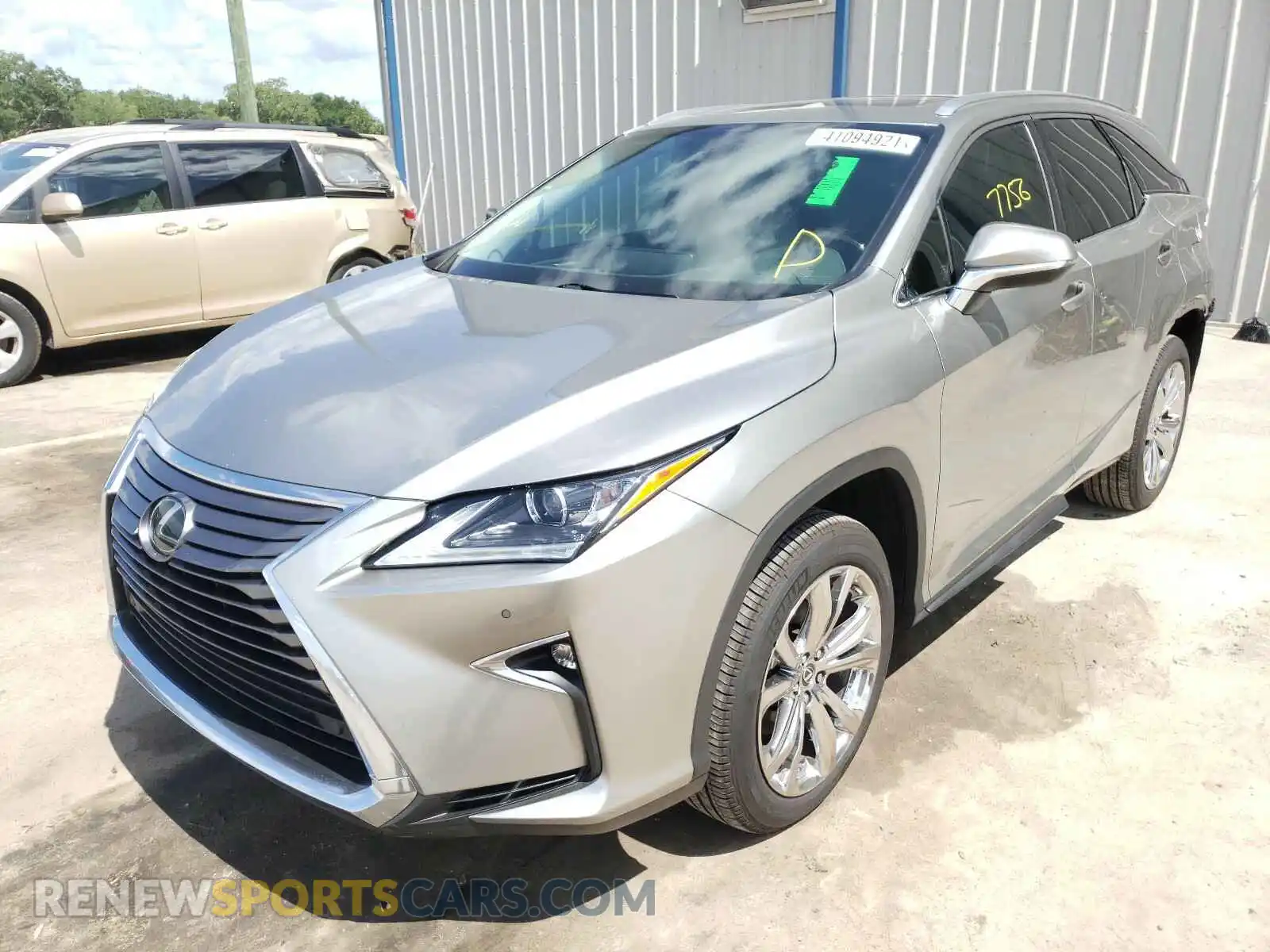 2 Photograph of a damaged car JTJDZKCA8K2015132 LEXUS RX350 2019