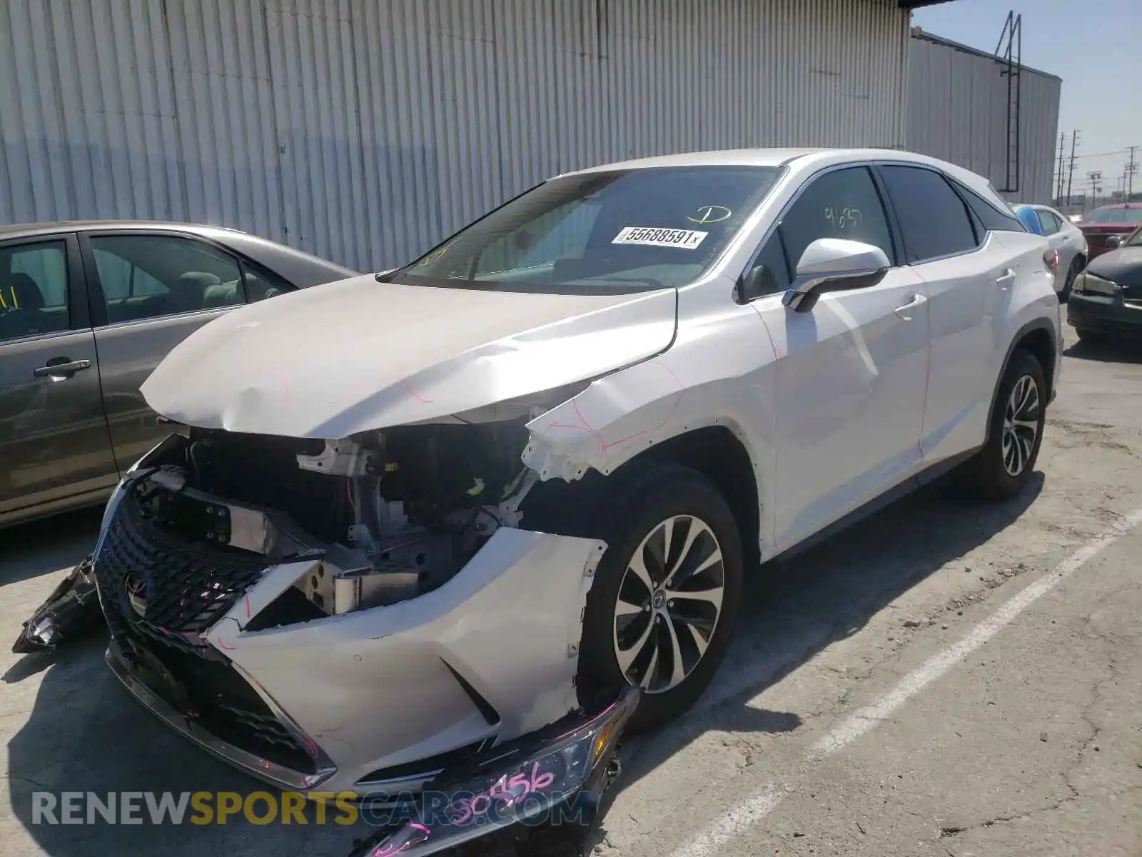 2 Photograph of a damaged car 2T2AZMAA3LC153910 LEXUS RX350 2020
