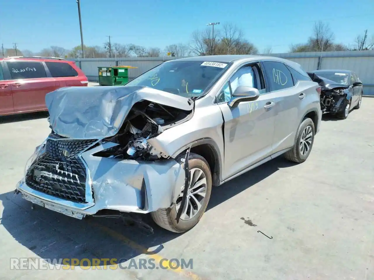 2 Photograph of a damaged car 2T2AZMAAXLC173796 LEXUS RX350 2020