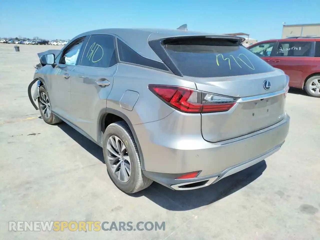 3 Photograph of a damaged car 2T2AZMAAXLC173796 LEXUS RX350 2020