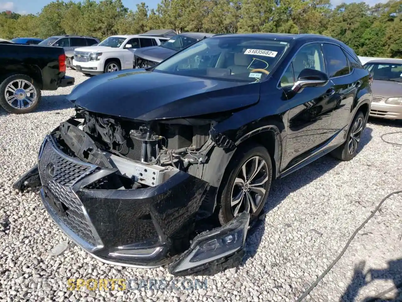 2 Photograph of a damaged car 2T2HZMAA0LC163759 LEXUS RX350 2020