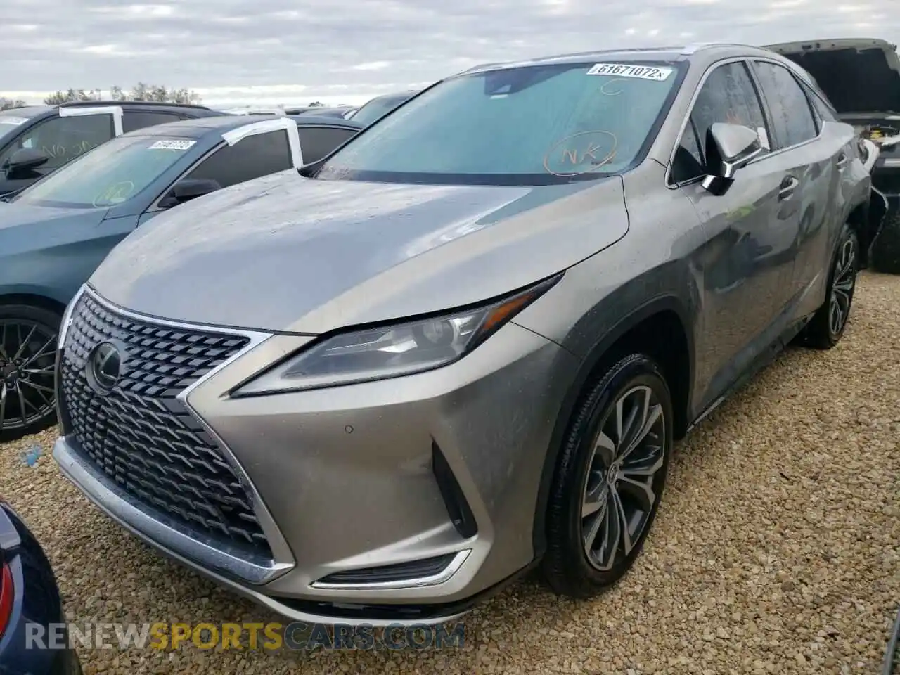 2 Photograph of a damaged car 2T2HZMAA0LC174020 LEXUS RX350 2020
