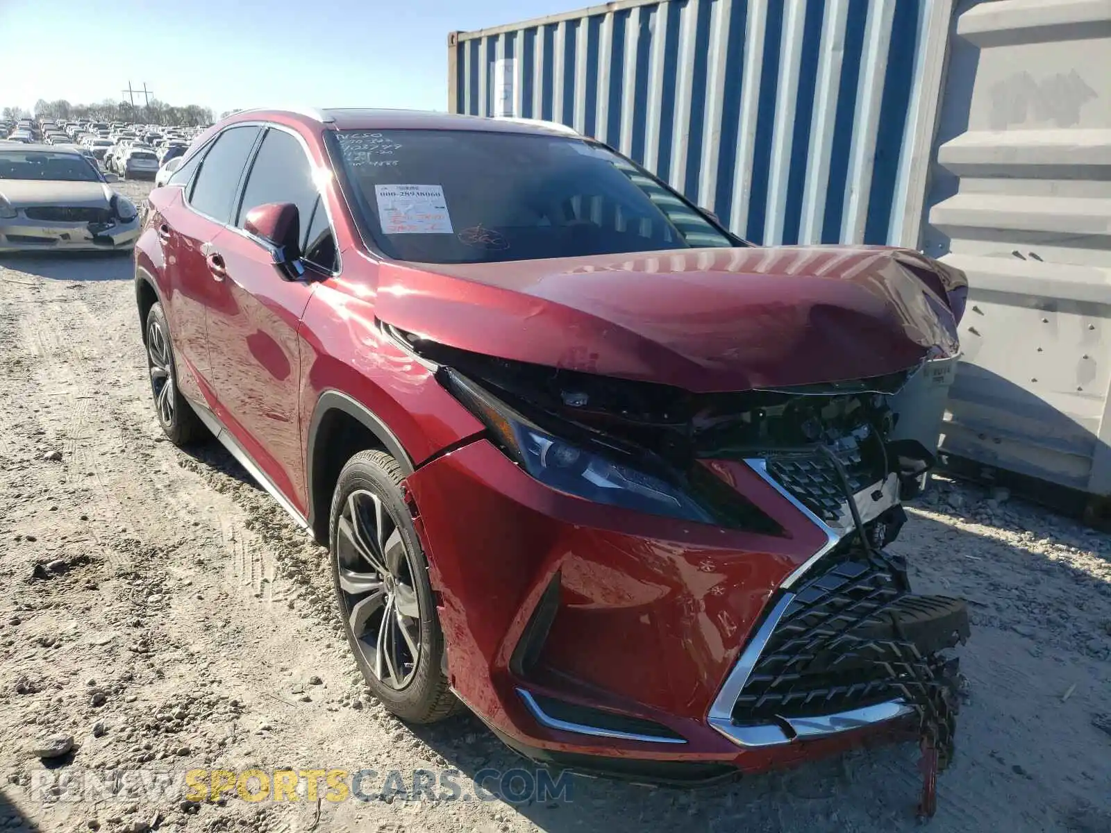 1 Photograph of a damaged car 2T2HZMAA0LC174888 LEXUS RX350 2020