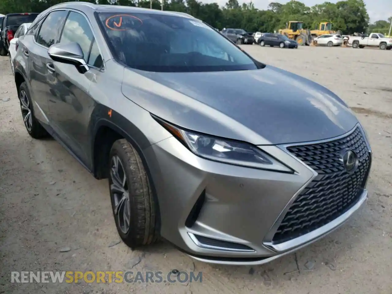 1 Photograph of a damaged car 2T2HZMAA2LC157588 LEXUS RX350 2020