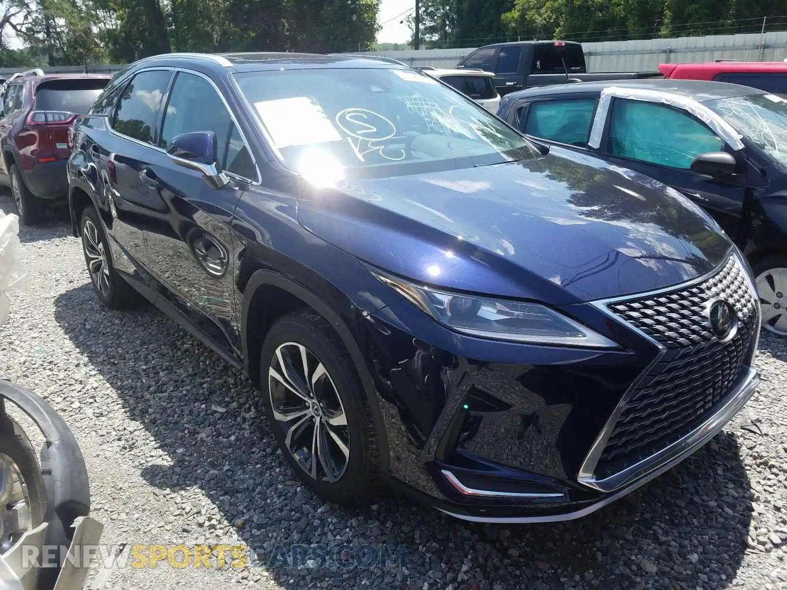 1 Photograph of a damaged car 2T2HZMAA2LC163116 LEXUS RX350 2020