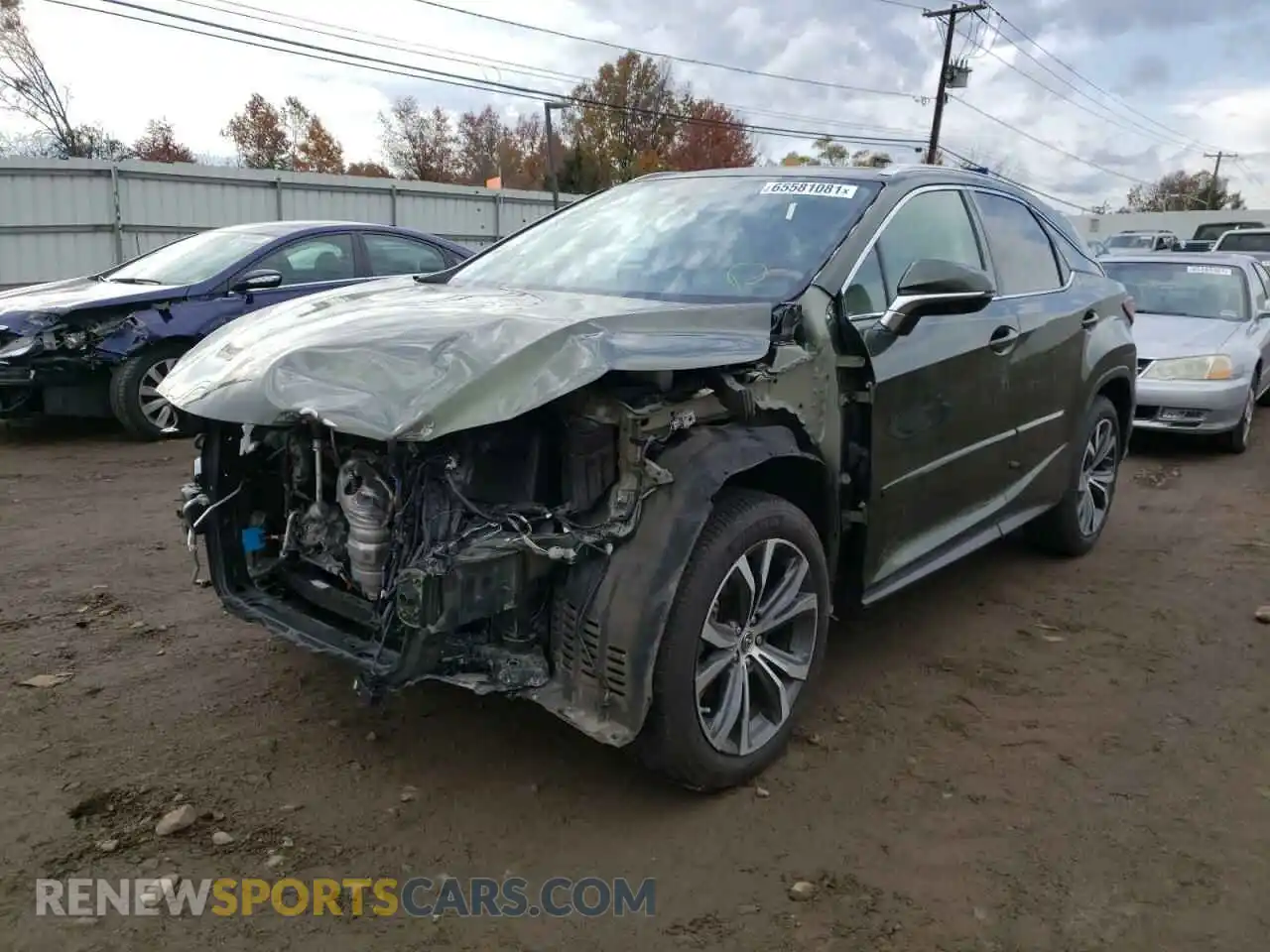 2 Photograph of a damaged car 2T2HZMAA2LC164525 LEXUS RX350 2020