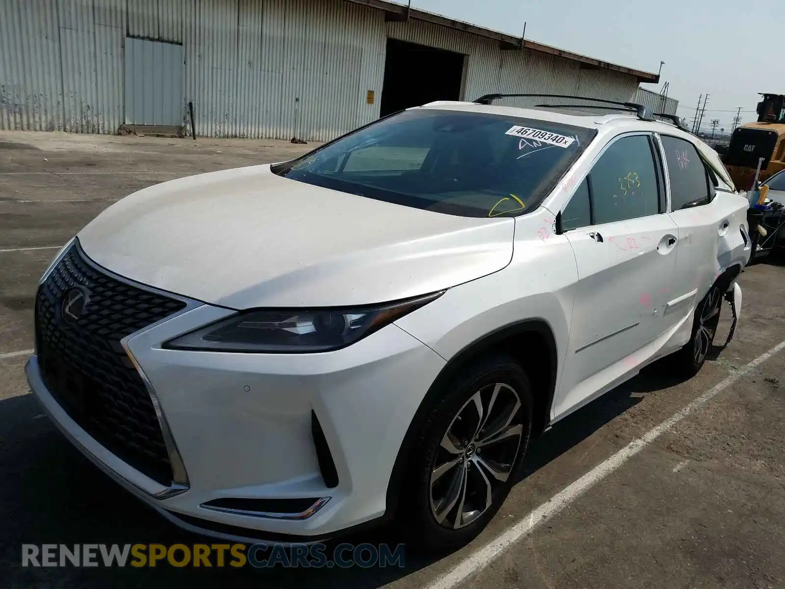 2 Photograph of a damaged car 2T2HZMAA3LC156031 LEXUS RX350 2020