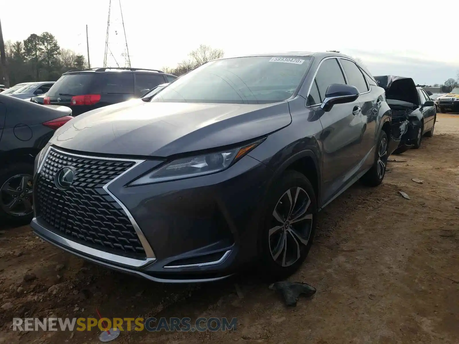 2 Photograph of a damaged car 2T2HZMAA5LC157441 LEXUS RX350 2020