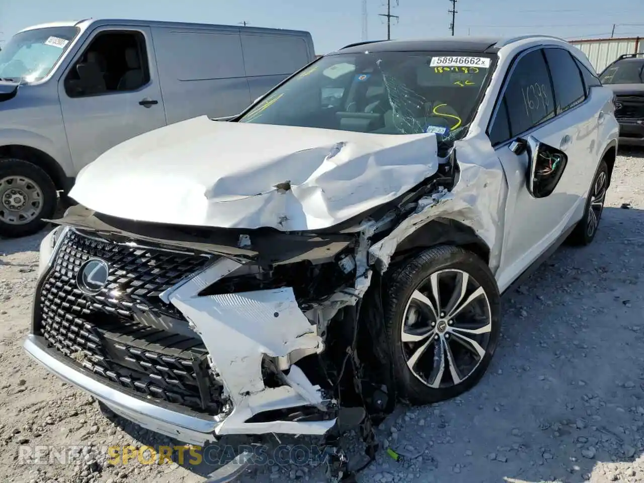 2 Photograph of a damaged car 2T2HZMAA5LC180783 LEXUS RX350 2020
