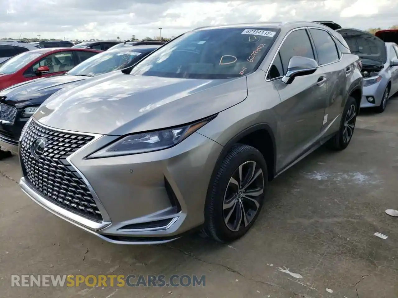2 Photograph of a damaged car 2T2HZMAA6LC181182 LEXUS RX350 2020