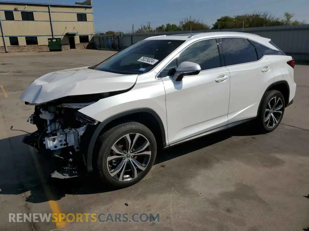 1 Photograph of a damaged car 2T2HZMAA7LC163189 LEXUS RX350 2020