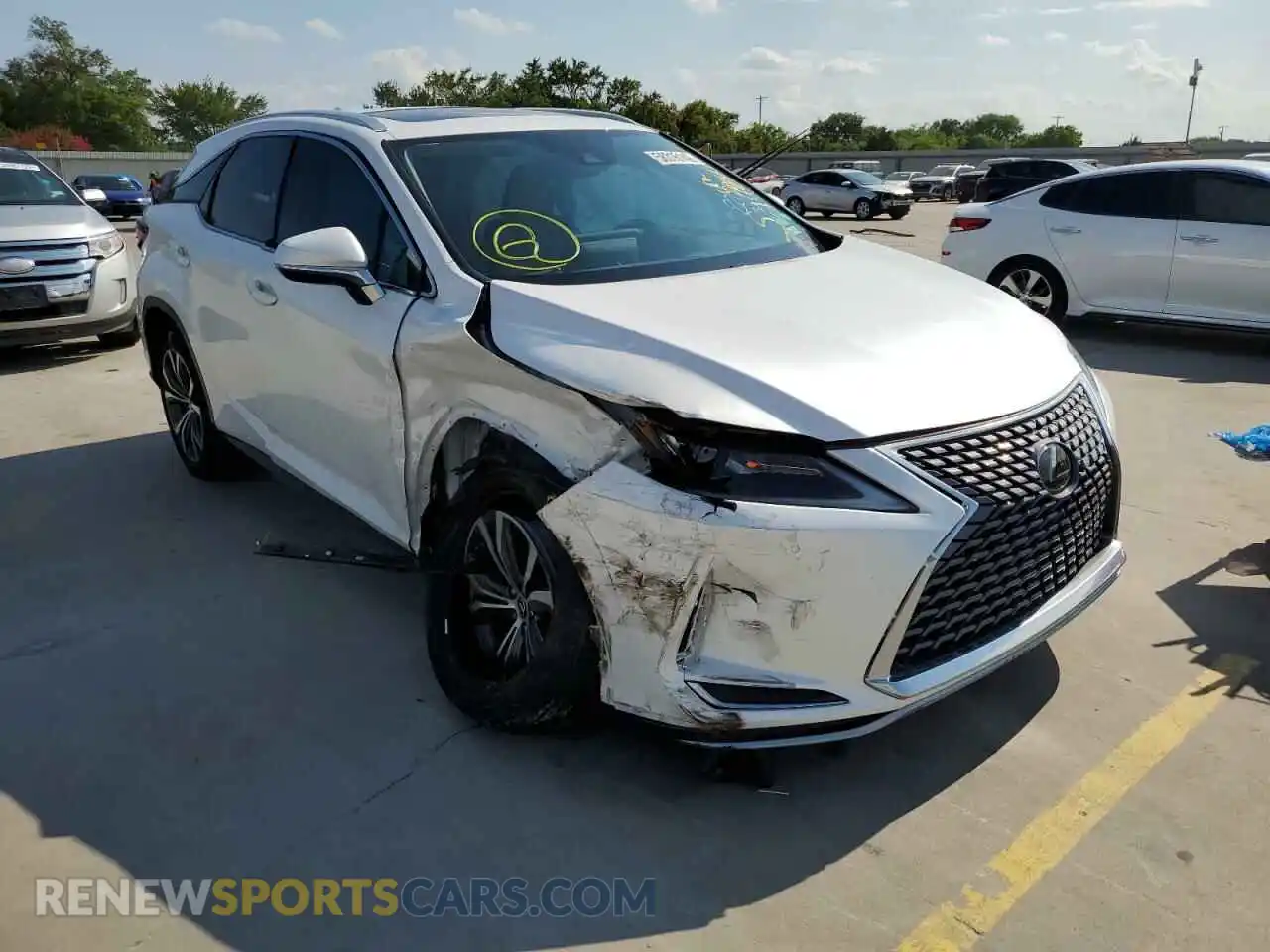 1 Photograph of a damaged car 2T2HZMAA7LC178260 LEXUS RX350 2020