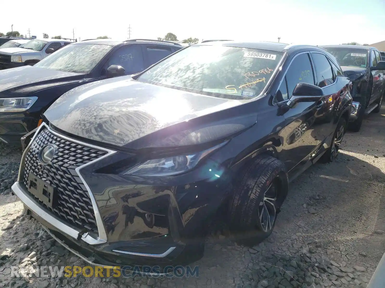 2 Photograph of a damaged car 2T2HZMAA8LC180986 LEXUS RX350 2020