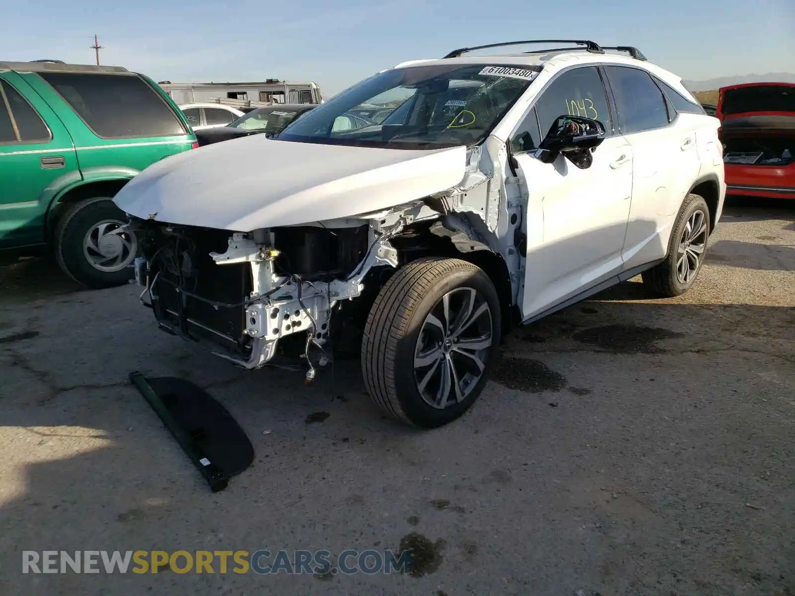 2 Photograph of a damaged car 2T2HZMAA8LC181720 LEXUS RX350 2020