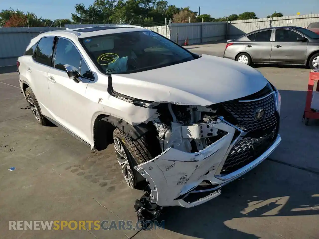 1 Photograph of a damaged car 2T2HZMAAXLC164028 LEXUS RX350 2020