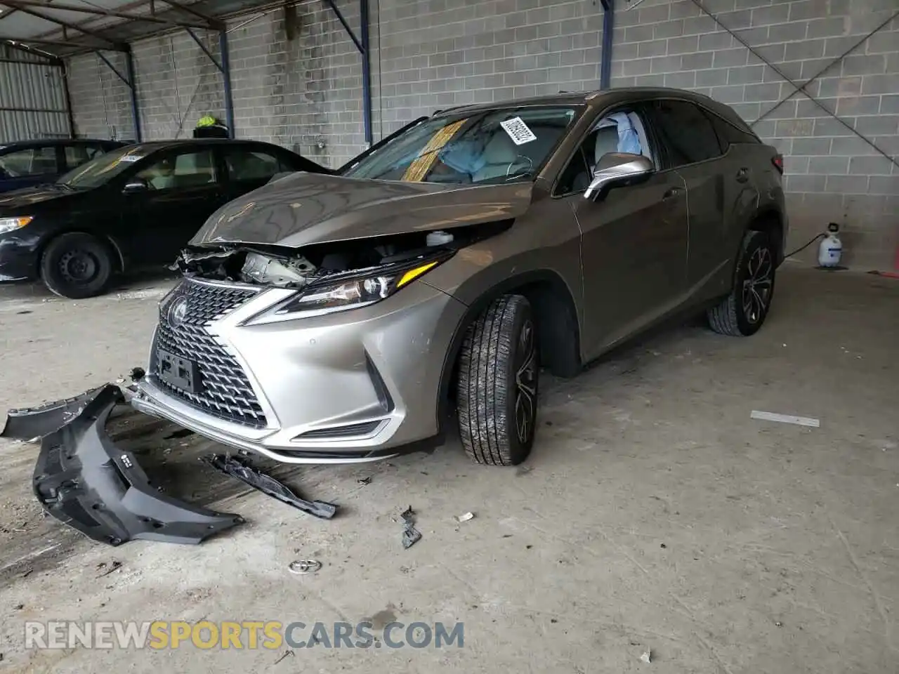 2 Photograph of a damaged car 2T2HZMAAXLC174428 LEXUS RX350 2020