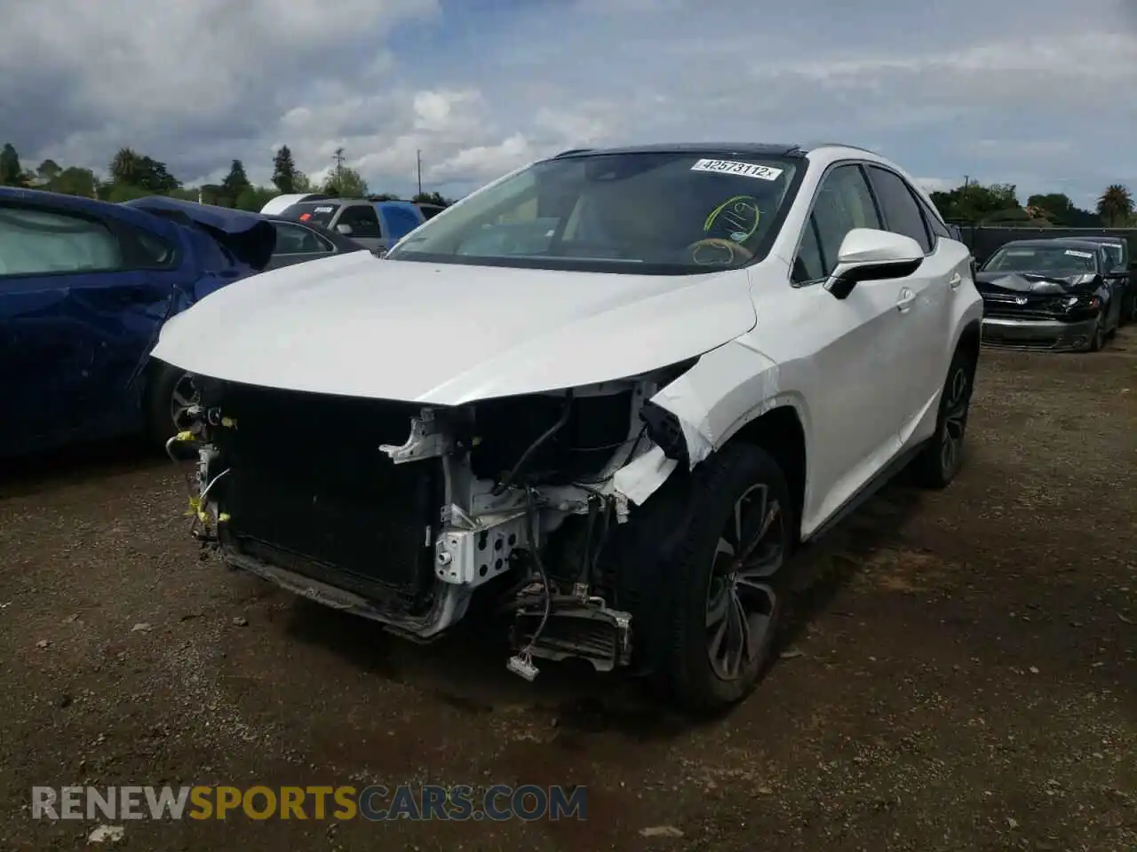2 Photograph of a damaged car 2T2HZMDA1LC213175 LEXUS RX350 2020