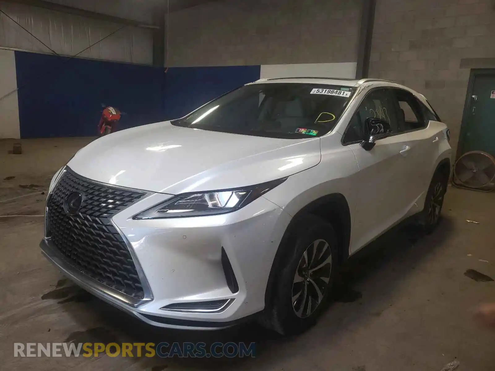 2 Photograph of a damaged car 2T2HZMDA2LC257458 LEXUS RX350 2020