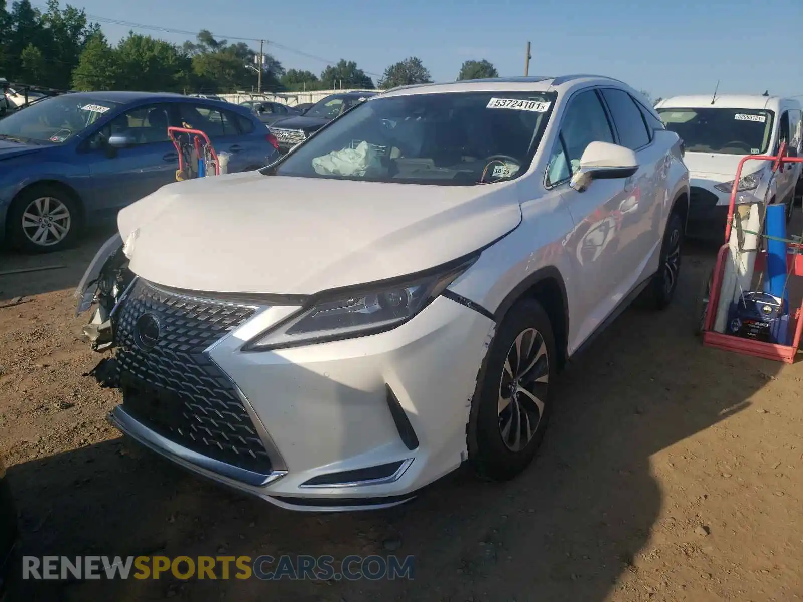 2 Photograph of a damaged car 2T2HZMDA4LC217138 LEXUS RX350 2020
