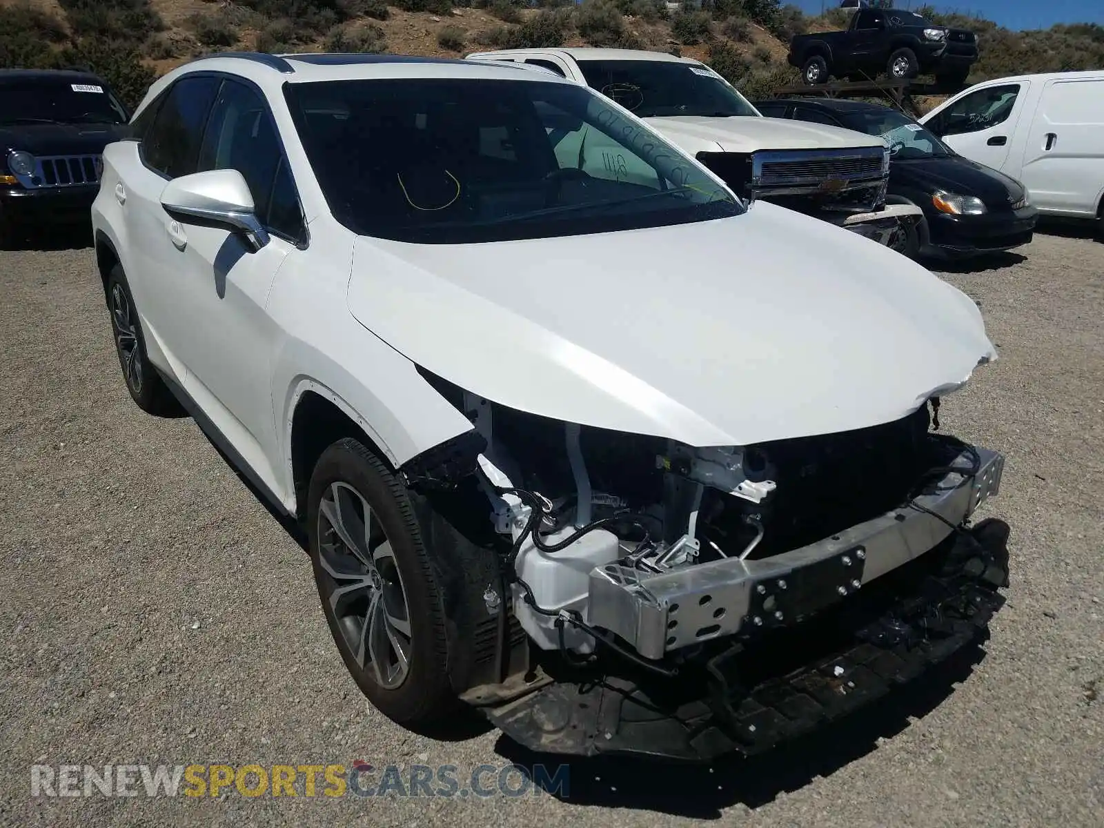 1 Photograph of a damaged car 2T2HZMDA5LC222557 LEXUS RX350 2020