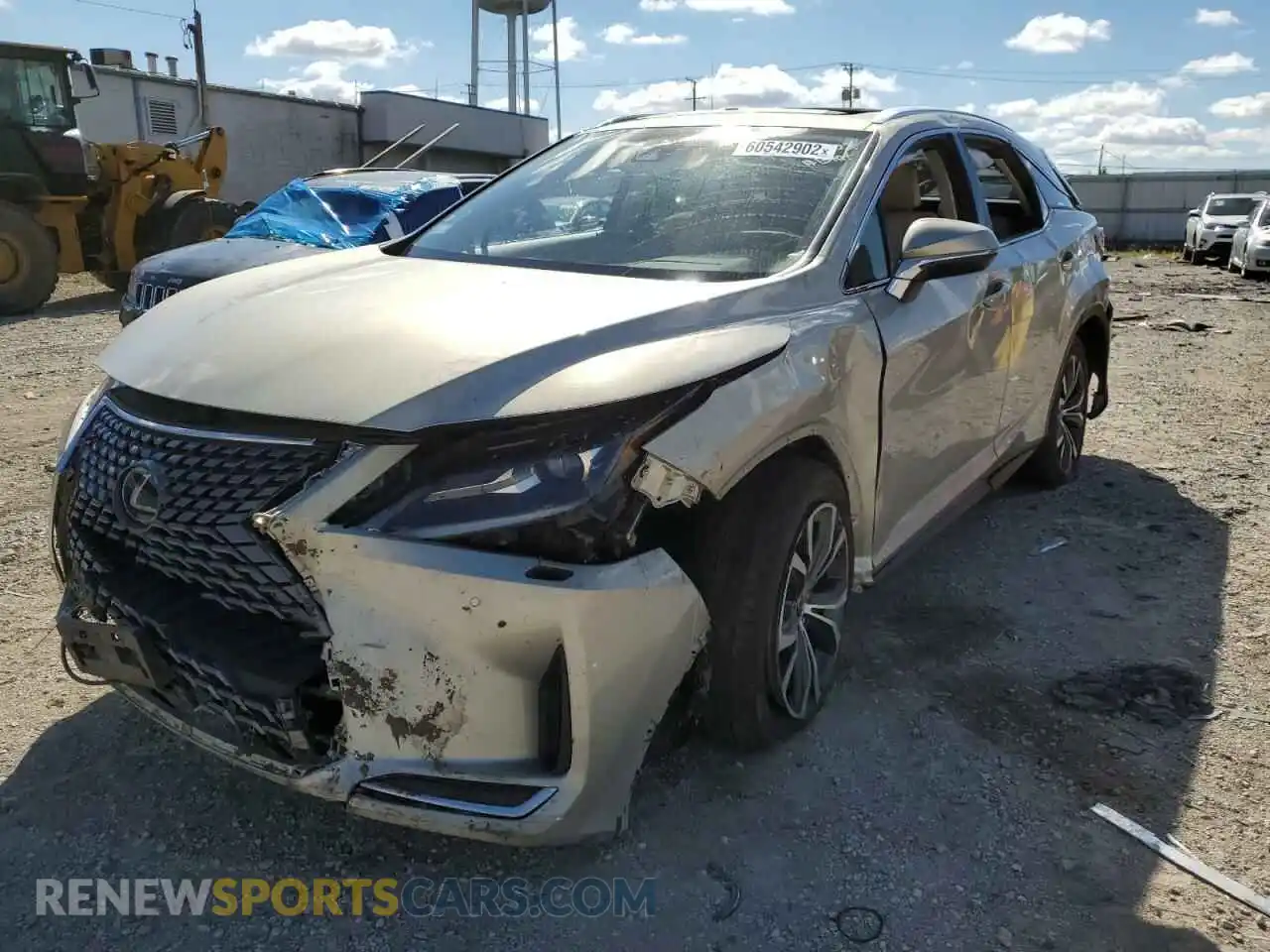 2 Photograph of a damaged car 2T2HZMDA6LC223409 LEXUS RX350 2020