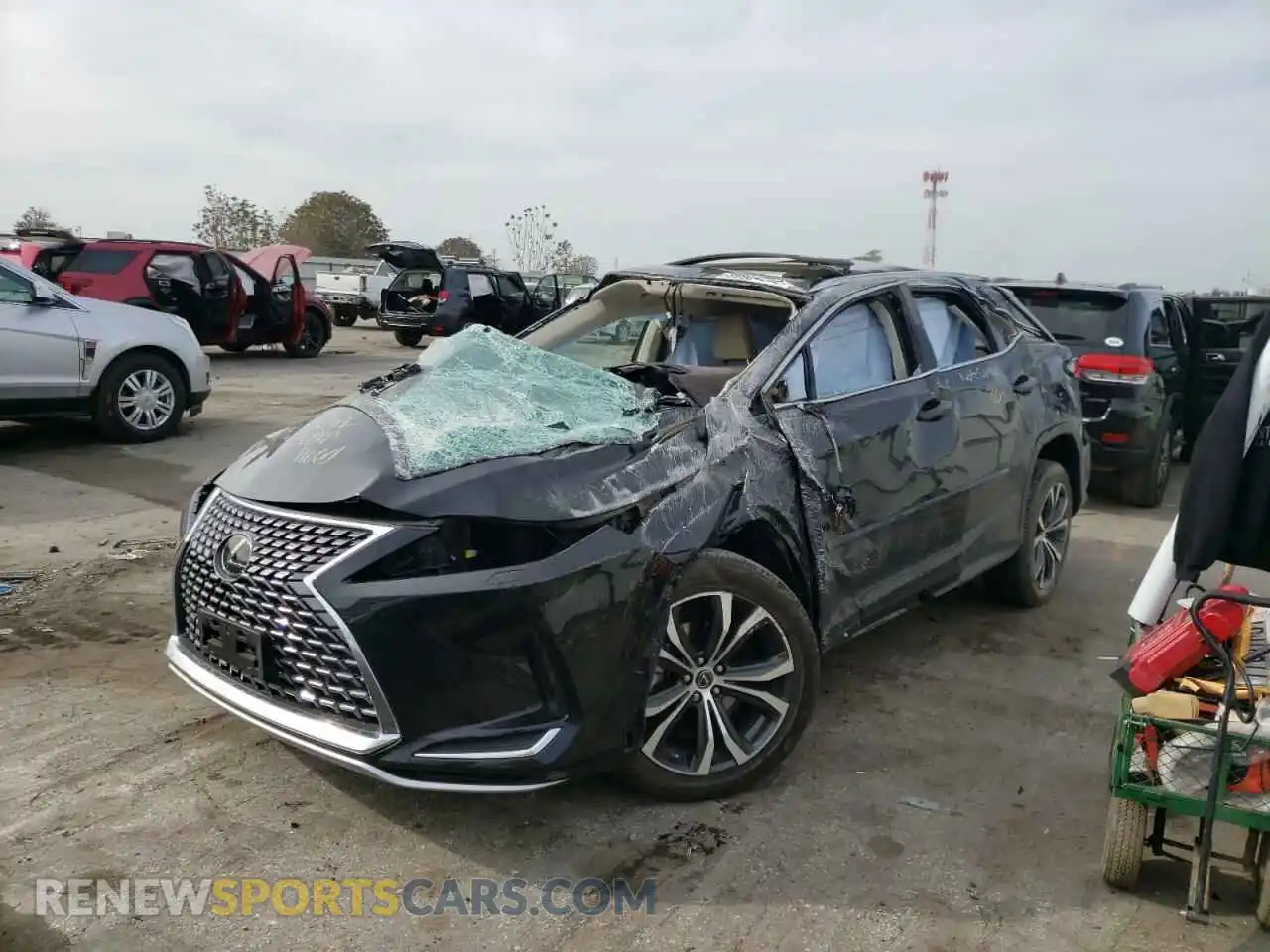 2 Photograph of a damaged car 2T2HZMDA7LC227761 LEXUS RX350 2020