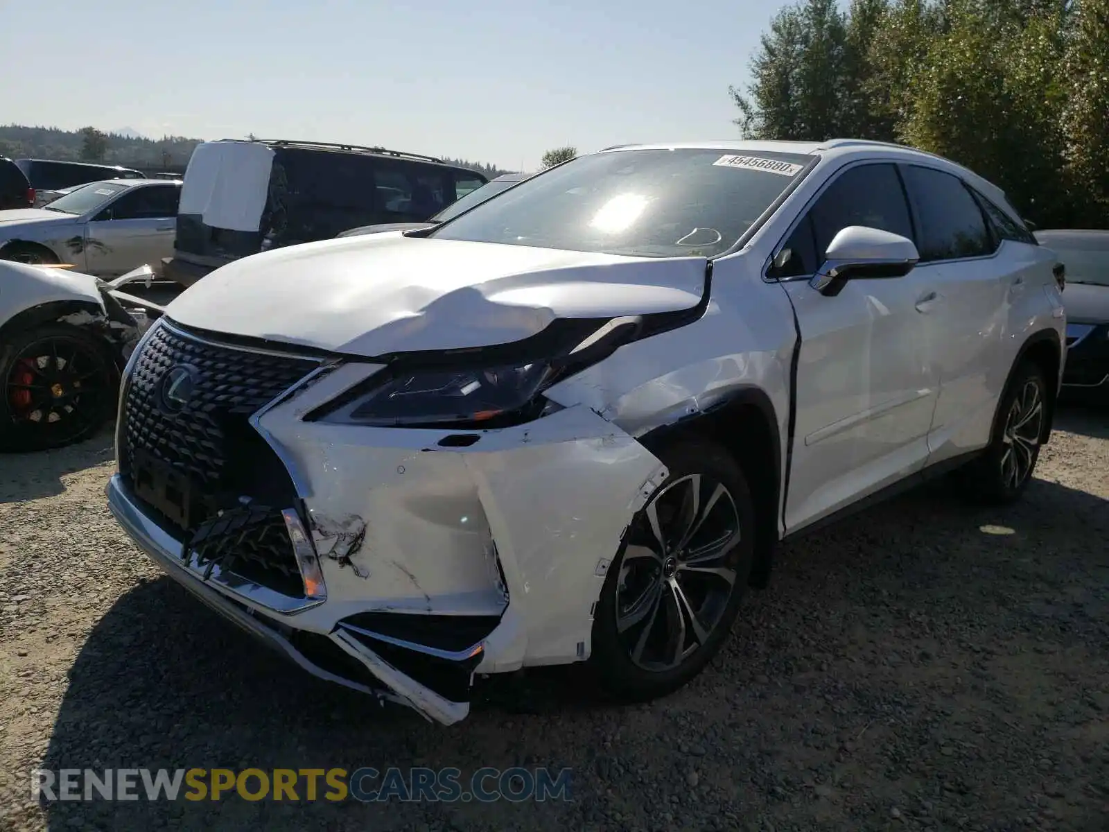 2 Photograph of a damaged car 2T2HZMDA7LC232667 LEXUS RX350 2020