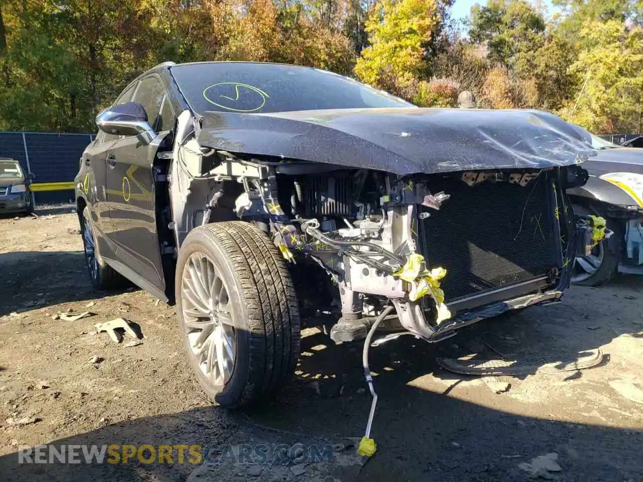 1 Photograph of a damaged car 2T2JZMDA2LC235140 LEXUS RX350 2020