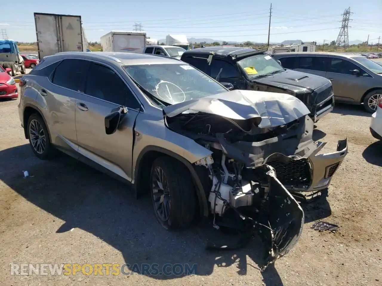 1 Photograph of a damaged car 2T2YZMDA9LC212307 LEXUS RX350 2020